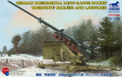 Bronco German Rheinmetall Rheinbote Rakete Rheinbote(Rh.Z.61/9) and launcher 1:35 (CB35048)