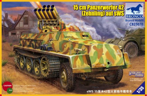 Bronco 15cm Panzerwerfer 42 (Zehnling) auf sWS 1:35 (CB35070)