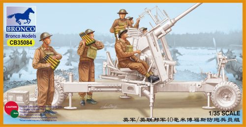 Bronco British/Commonwealth Bofors Gun crew set 1:35 (CB35084)