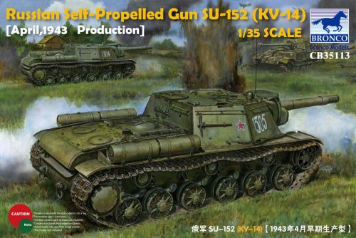 Bronco Russian Self-Propelled Gun SU-152(KV-14) (March 1943 Produktion)-Early Version 1:35 (CB35113)