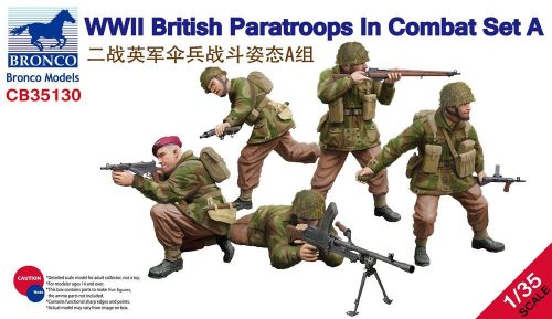 Bronco WWII British Paratroops in Combat Set A 1:35 (CB35130)