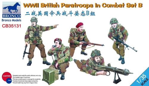 Bronco WWII British Paratroops in Combat Set B 1:35 (CB35131)