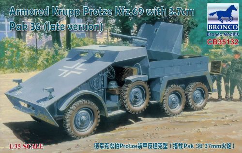 Bronco Armored Krupp Protze Kfz.69 with 3.7cm Pak 36 (late version) 1:35 (CB35132)