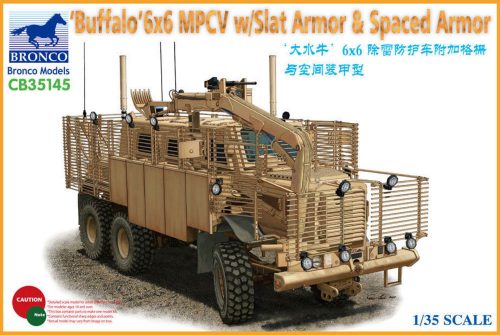 Bronco BUFFALO 6x6 MPCV w/Slat Armor & Spaced Armor Version 1:35 (CB35145)