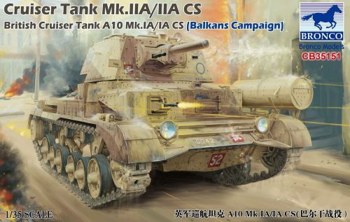 Bronco Cruiser Tank Mk.IIA/IIA CS British Cruis Tank A10 Mk.IA/IA CS(Balkans Campaign 1:35 (CB35151)