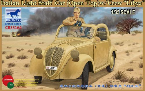 Bronco Italian Light Staff Car(Open Top) w/Crew Libya 1:35 (CB35164)