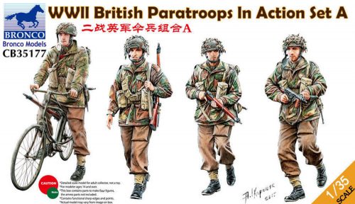 Bronco WWII British Paratroops In Action Set A 1:35 (CB35177)