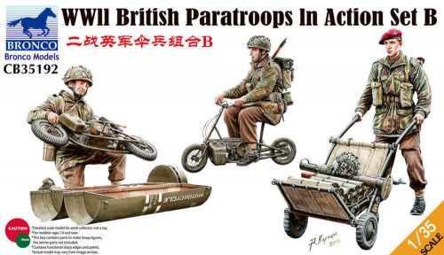 Bronco WWII British Parattroops In Action Set B 1:35 (CB35192)