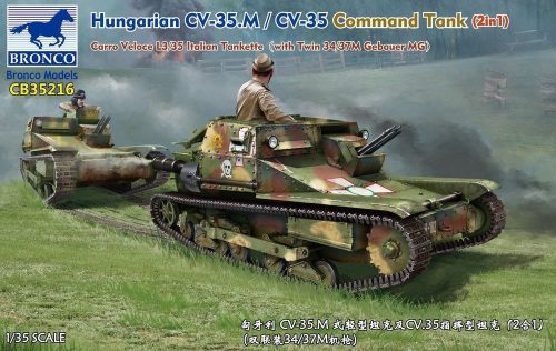 Bronco Hungarian Ansaldo CV-35.M/CV-35 Command Tank (2in1) 1:35 (CB35216)