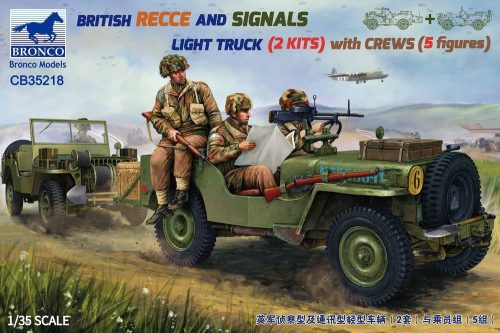 Bronco BRITISH RECCE AND SIGNALS LIGHT TRUCK (2 KITS ) with CREWS 1:35 (CB35218)