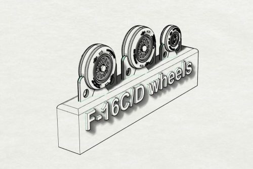 Brengun F-16C_D wheels 1:144 (BRL144154)