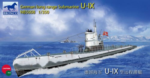 Bronco German Long Range Submarine Type U-IX A 1:350 (NB5008)