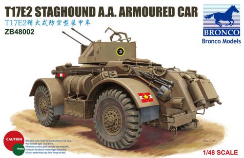 Bronco T17E2 Staghound A.A.Armoured Car 1:48 (ZB48002)