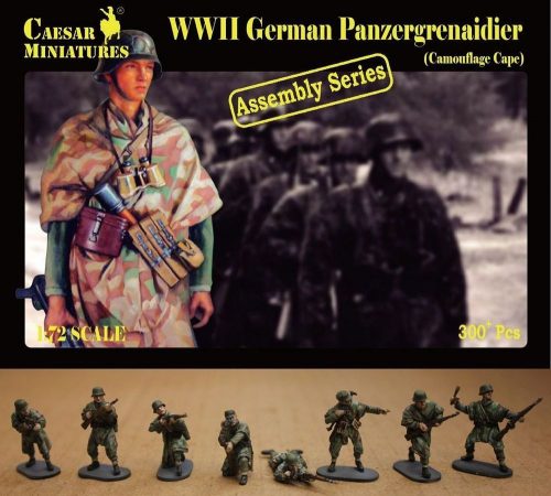 Caesar Miniatures German Panzergrenaidier(Camouflage Cape) 1:72 (CM7717)