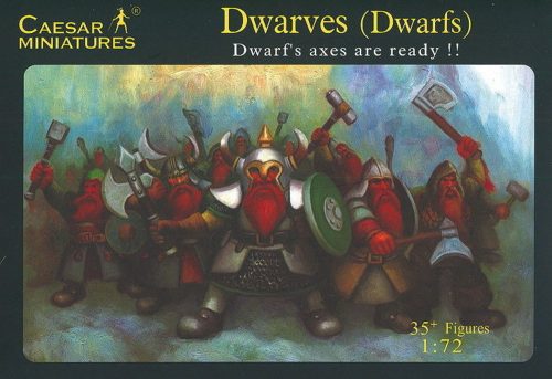 Caesar Miniatures Dwarves (Dwarfs) Dwarf's axes are ready!! 1:72 (F101)