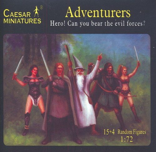 Caesar Miniatures Adventurers Hero! Can you bear the evil forces? 1:72 (F104)