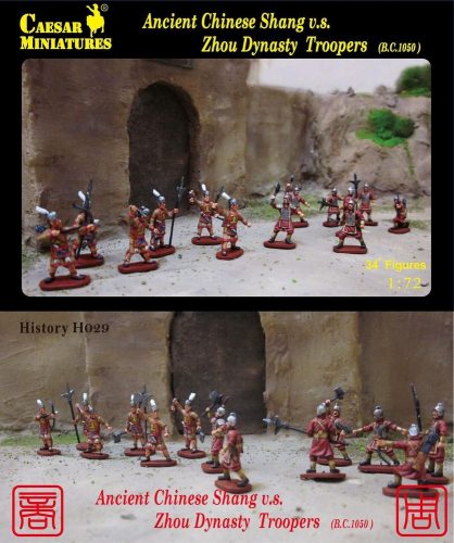 Caesar Miniatures Ancient Chinese Shang v.s.Zhou Dynasty Troopers 1:72 (H029)