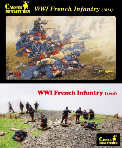 Caesar Miniatures WWI French Infantry (1914) 1:72 (H034)