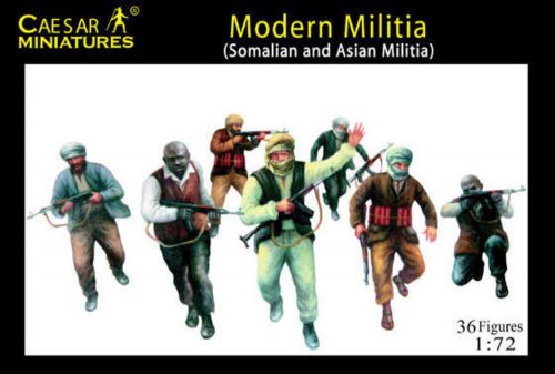 Caesar Miniatures Modern Militia (Somalian and Asian Militia) 1:72 (H063)