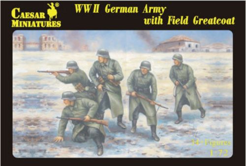 Caesar Miniatures WWII German Army with Field Greatcoat 1:72 (H069)