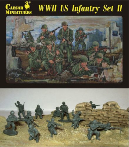 Caesar Miniatures WWII US Infantry Set II 1:72 (H071)