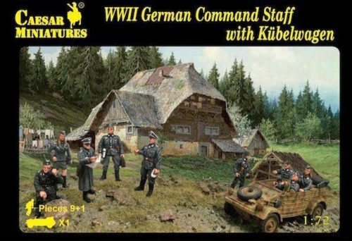 Caesar Miniatures WWII German Command Staff with Kübelwage 1:72 (H095)