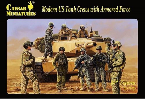 Caesar Miniatures Modern US Tank Crews with Armored 1:72 (H103)