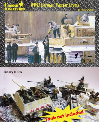 Caesar Miniatures WWII German Panzer Crews (Sets2) 1:72 (HB05)