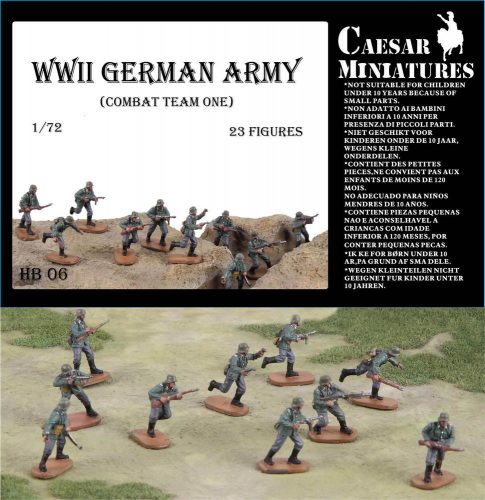 Caesar Miniatures WWII Germans Army (combat team one) 1:72 (HB06)