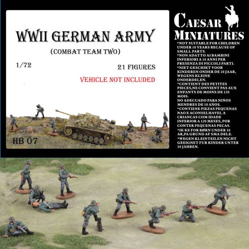 Caesar Miniatures WWII Germans Army (combat team two) 1:72 (HB07)