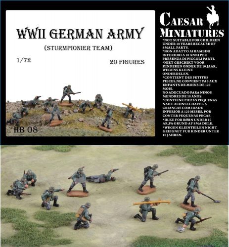 Caesar Miniatures WWII Germans Army (Sturmpionier Team) 1:72 (HB08)