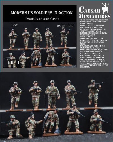 Caesar Miniatures Moders US Soldiers in Action 1:72 (HB11)