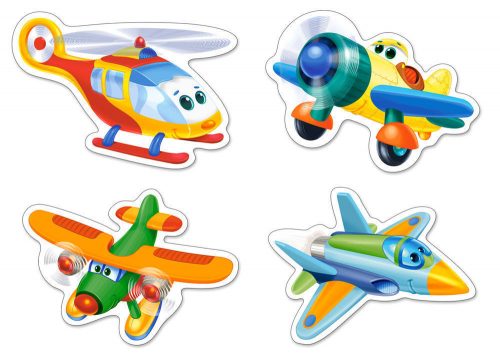 Castorland Funny Planes,4x Puzzle 3+4+6+9 db-os (B-005048)