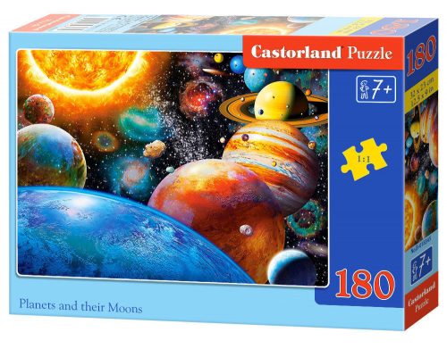 Castorland Planets and their Moons,Puzzle 180 db-os (B-018345)