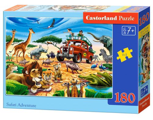 Castorland Safari Adventure, Puzzle 180 db-os (B-018390)