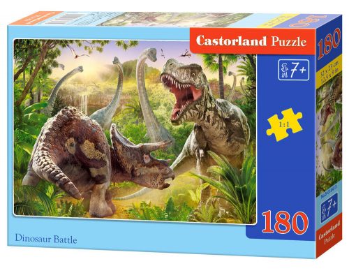 Castorland Dinosaur Battle, Puzzle 180 db-os (B-018413)