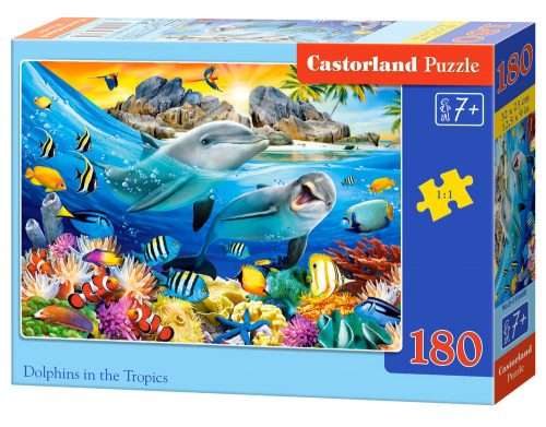 Castorland Dolphins in the Tropics Puzzle 180 db-os (B-018468)