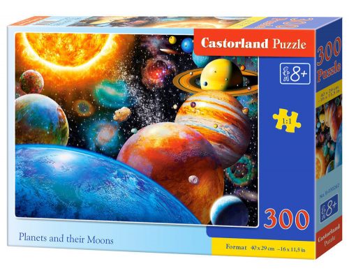 Castorland Planets and their Moons,Puzzle 300 db-os (B-030262)