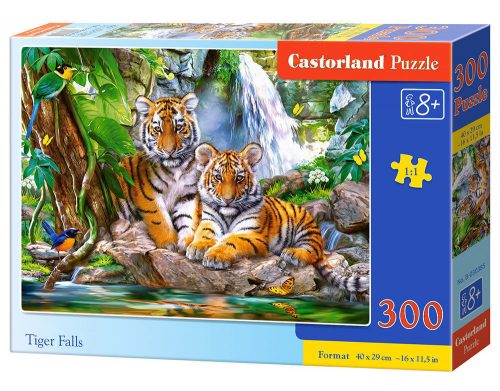 Castorland Tiger Falls, Puzzle 300 db-os (B-030385)