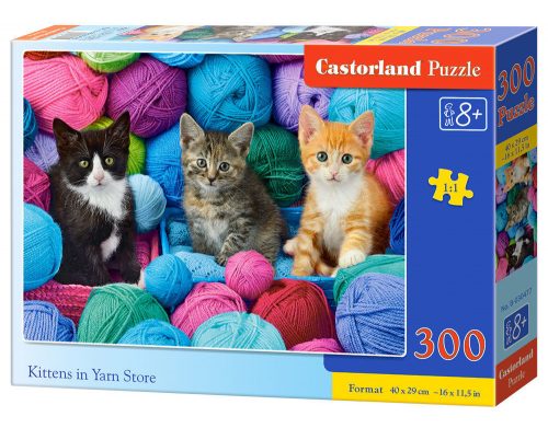 Castorland Kittens in Yarn Store, Puzzle 300 db-os (B-030477)