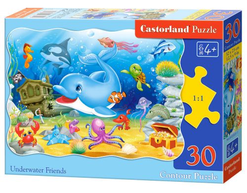 Castorland Underwater Friends, Puzzle 30 db-os (B-03501-1)