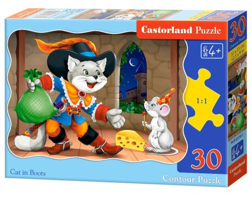 Castorland Cat in Boots, Puzzle 30 db-os (B-03730-1)