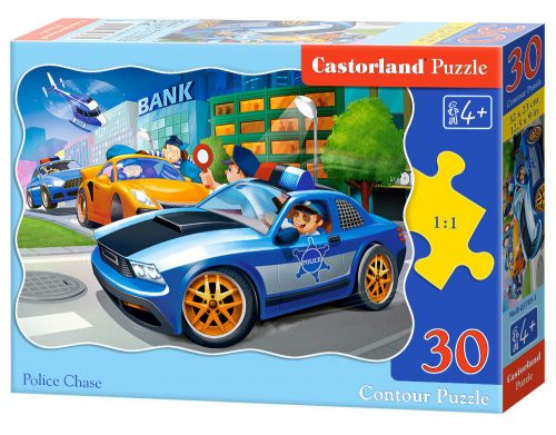 Castorland Police Chase, Puzzle 30 db-os (B-03785-1)