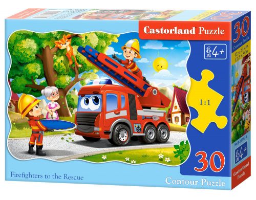 Castorland Firefighters to the Rescue, Puzzle 30 db-os (B-03792-1)