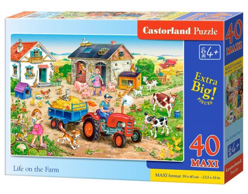 Castorland Life on the Farm, Puzzle 40 db-os maxi (B-040193-1)