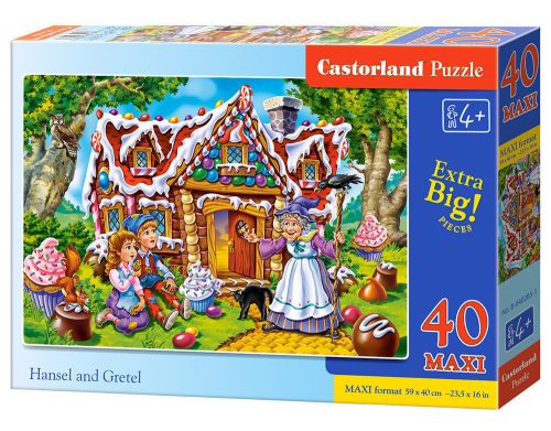 Castorland Hansel and Gretel, Puzzle 40 db-os maxi (B-040285-1)