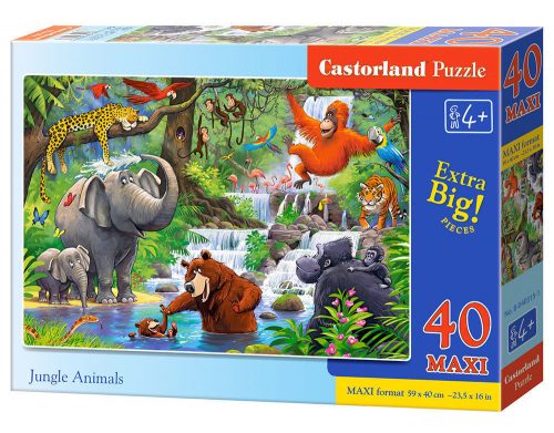 Castorland Jungle Animals, Puzzle 40 db-os maxi (B-040315-1)