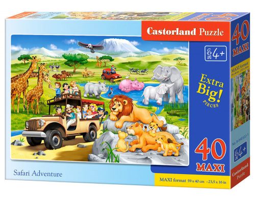 Castorland Safari Adventure, Puzzle 40 db-os maxi (B-040322-1)