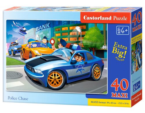 Castorland Police Chase, Puzzle 40 db-os (B-040360-1)