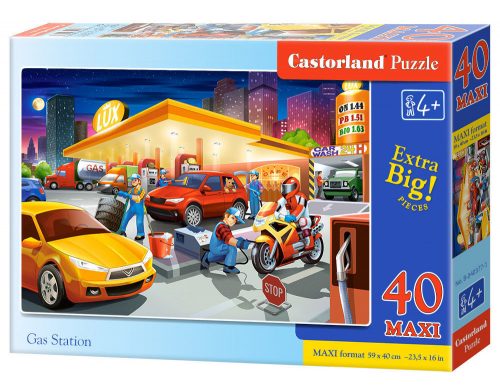 Castorland Gas Station, Puzzle 40 db-os (B-040377-1)